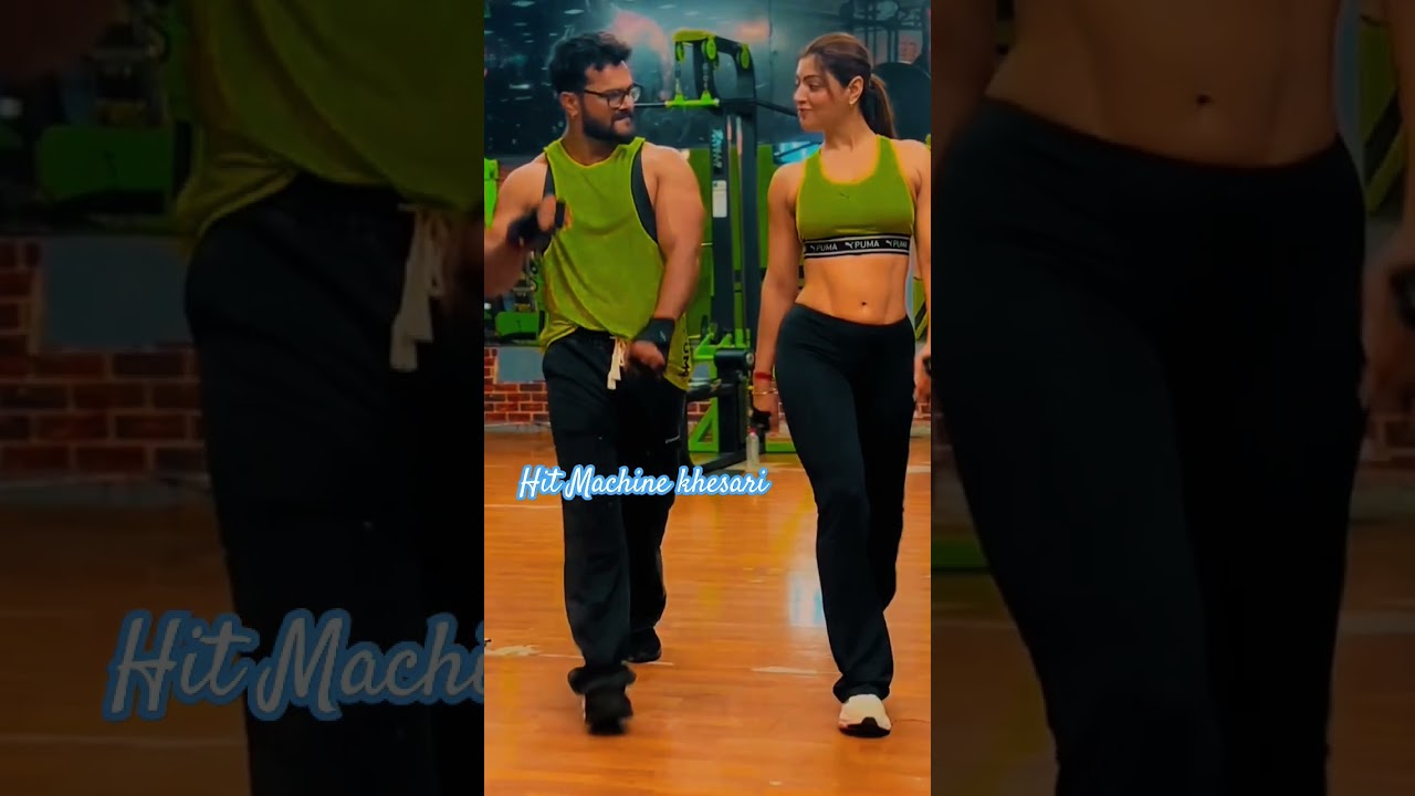 Khesarilal with Akanksha puri Gym 