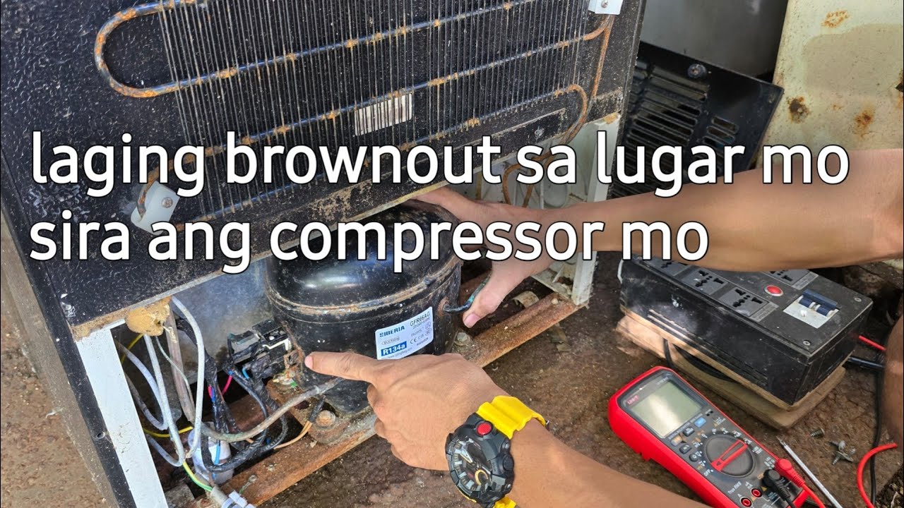 Refrigerator nasira dahil sa Brownout mga posebling masira sa ref mo panoorin tutorial repair