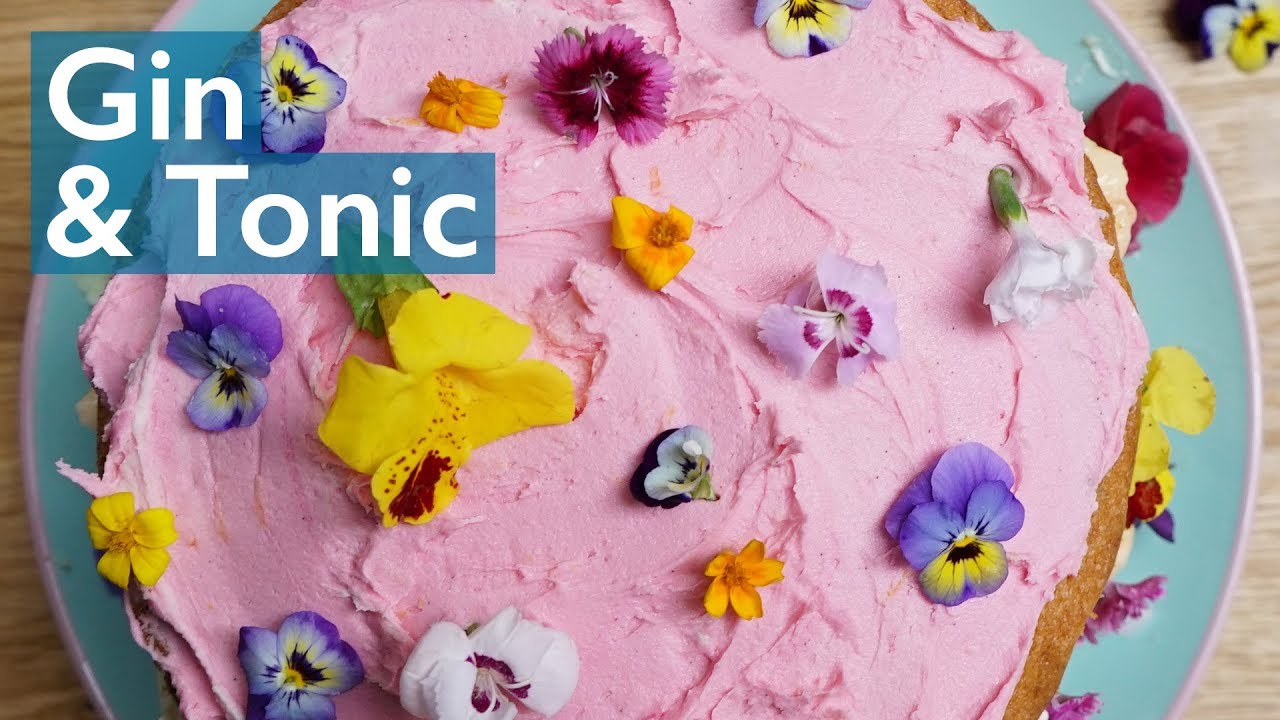 How to make a Gin & Tonic Cake with Pink Grapefruit Icing! #g&t #ginandtoniccake #g&tcake