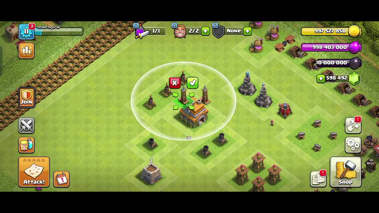 Upgrade town hall 