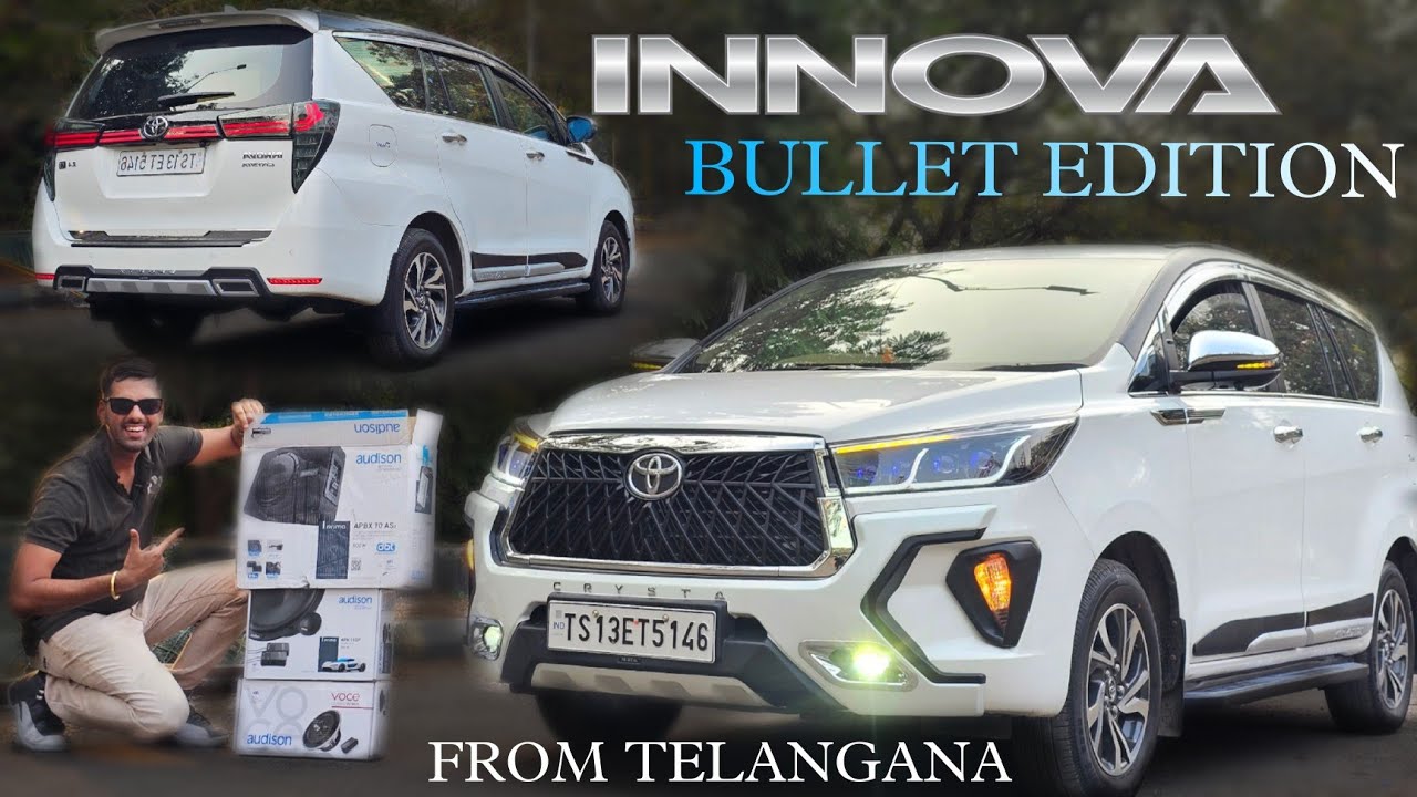 INNOVA CRYSTA BULLET EDITION WITH LEXUS GRILL ALL THE WAY FROM TELANGANA STATE...!!!