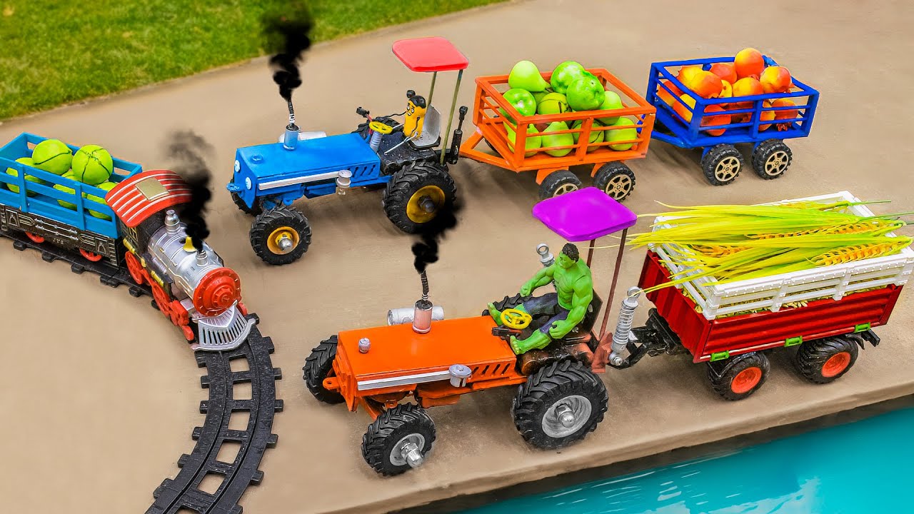 Diy tractor mini Bulldozer to making concrete road | Construction Vehicles, Road Roller #52