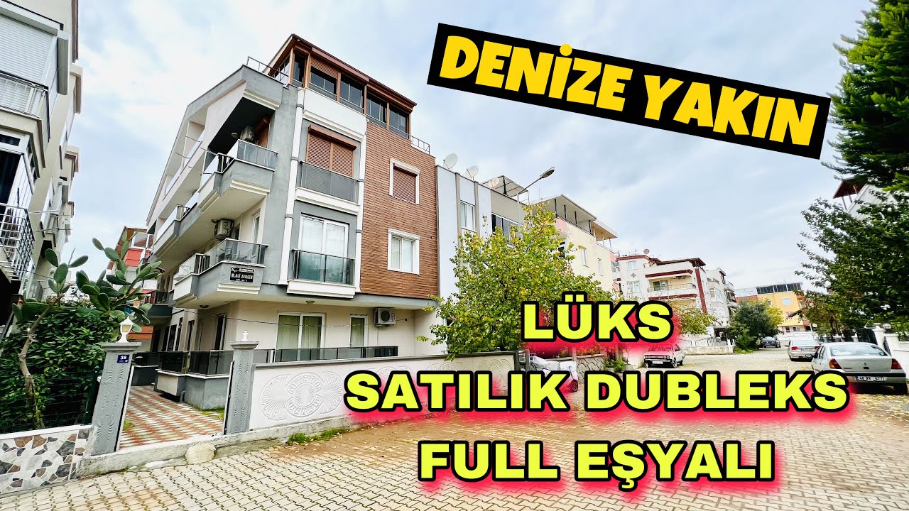 DENİZE YAKIN FULL EŞYALI L&Uuml;KS SATILIK DUBLEKS DAİRE / DİDİM EMLAK TURU