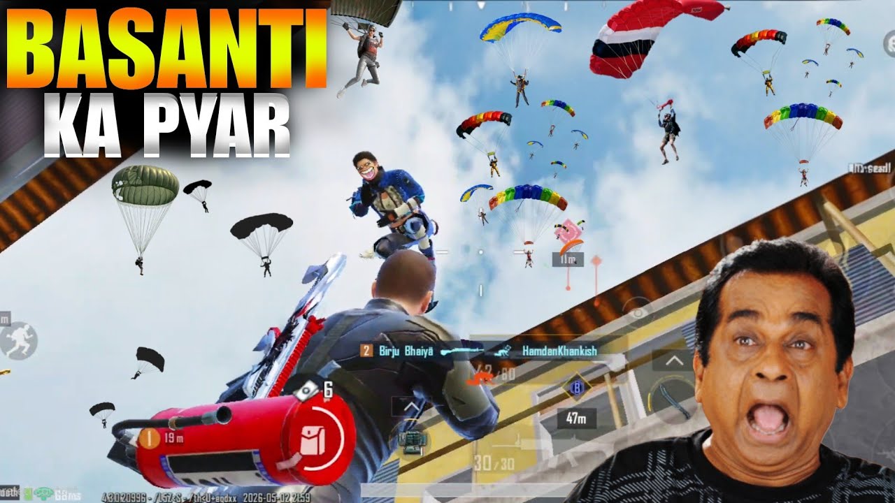 99 Player Landing In Pochinki 😮 Bgmi Funny Commentary #bgmi #gaming #gameplay #ajax 