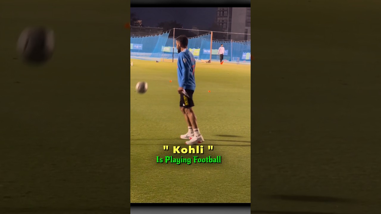 Others Playing Football Vs Him🥶..#viratkohli #cricket #msdhoni #rohitsharma #trending