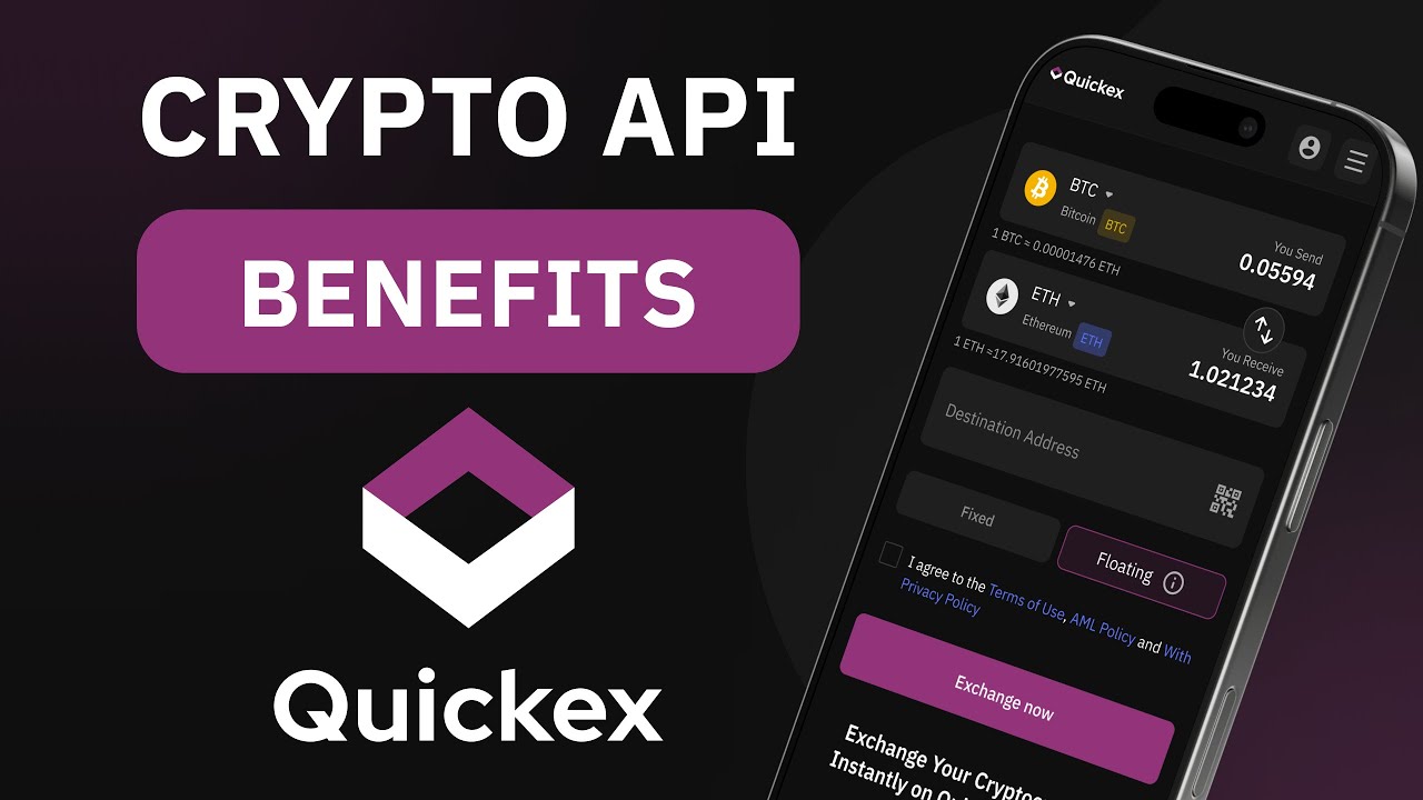 Crypto API integration &ndash; connect to crypto exchange via Quickex.io