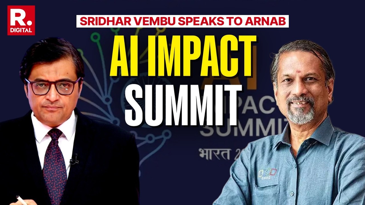 LIVE | ZOHO’s Sridhar Vembu Exclusive With Arnab: Will AI Take Up All The Jobs? | Ai Summit
