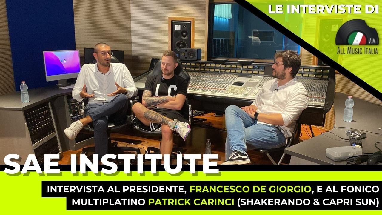 SAE Institute intervista al fonico Patrick Carinci (Shakerando) e Francesco De Giorgio