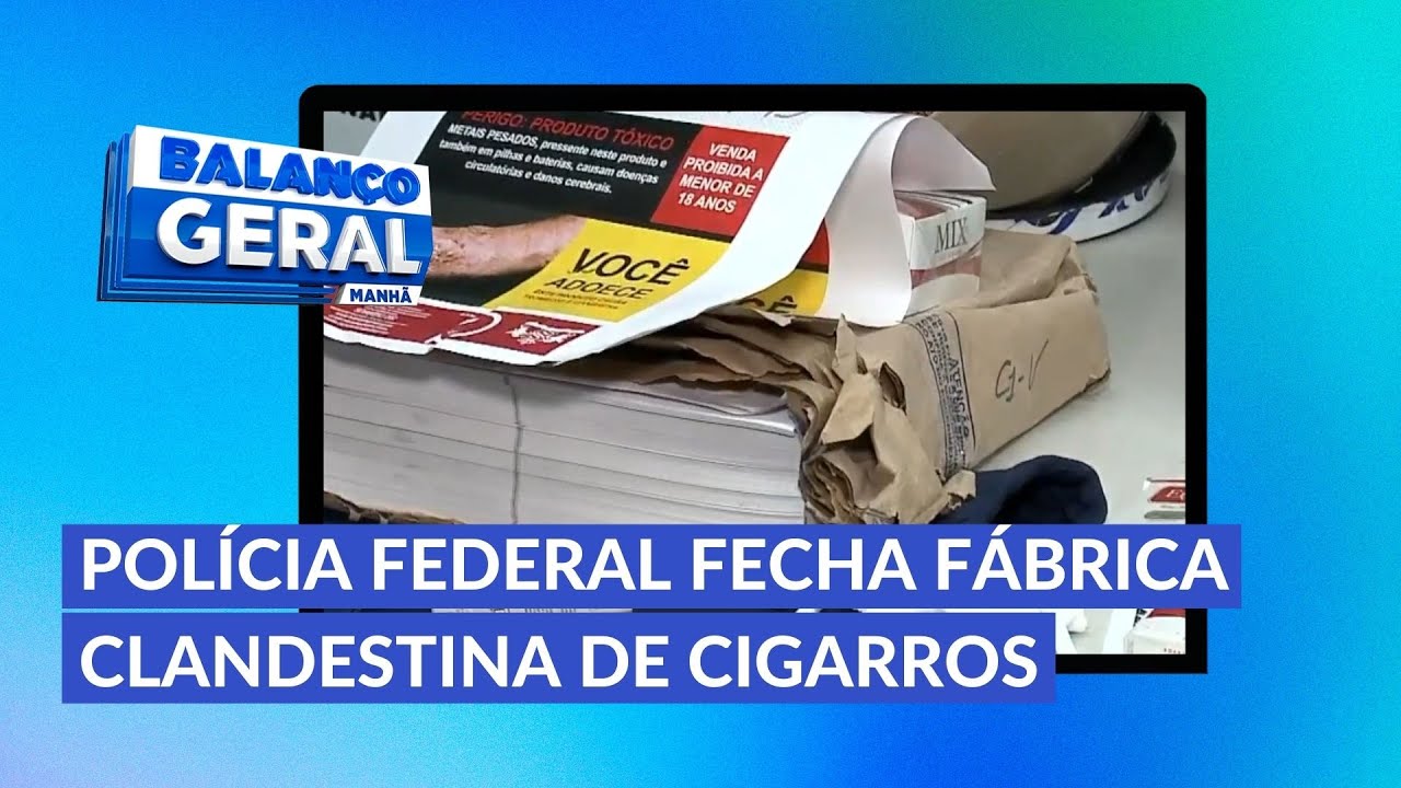 Polícia Federal fecha fábrica clandestina de cigarros no Cabo de Santo Agostinho