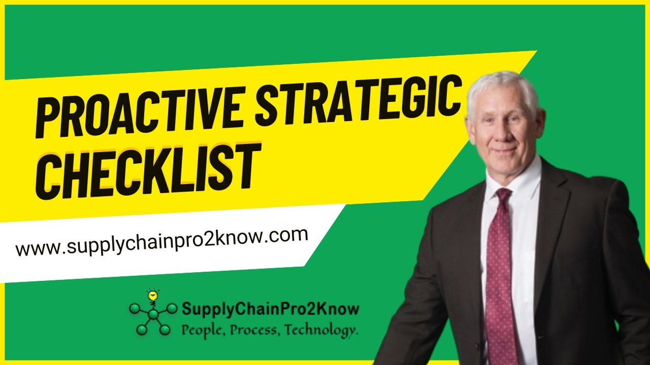 S&OP Proactive Strategic Checklist