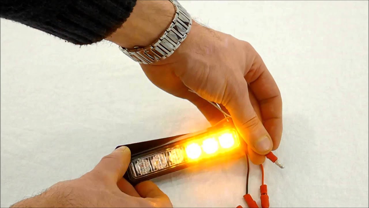 FEUX A ECLAT LED PENETRANT DE PENETRATION AUTO MOTO CAMION TF1-PRO 12V 24V ORANGE