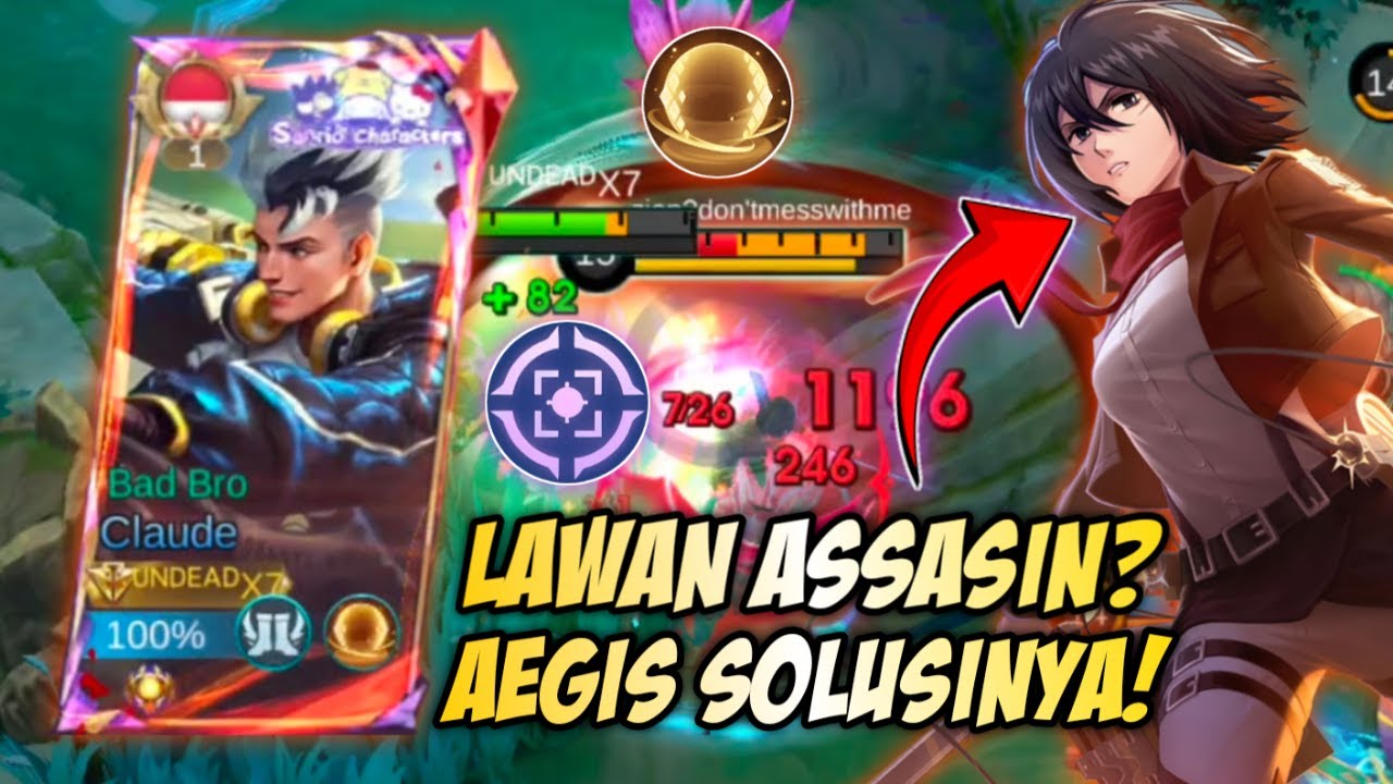 SALAH SATU SPELL TERKUAT CLAUDE DIMETA SEKARANG! COUNTER META ASSASIN! | TOP GLOBAL CLAUDE - MLBB