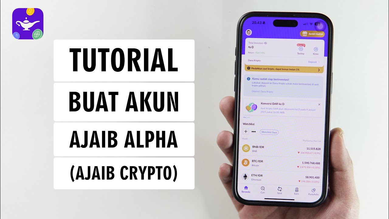 Cara Daftar & Verifikasi Akun Ajaib Alpha (Ajaib Kripto) 100% Berhasil