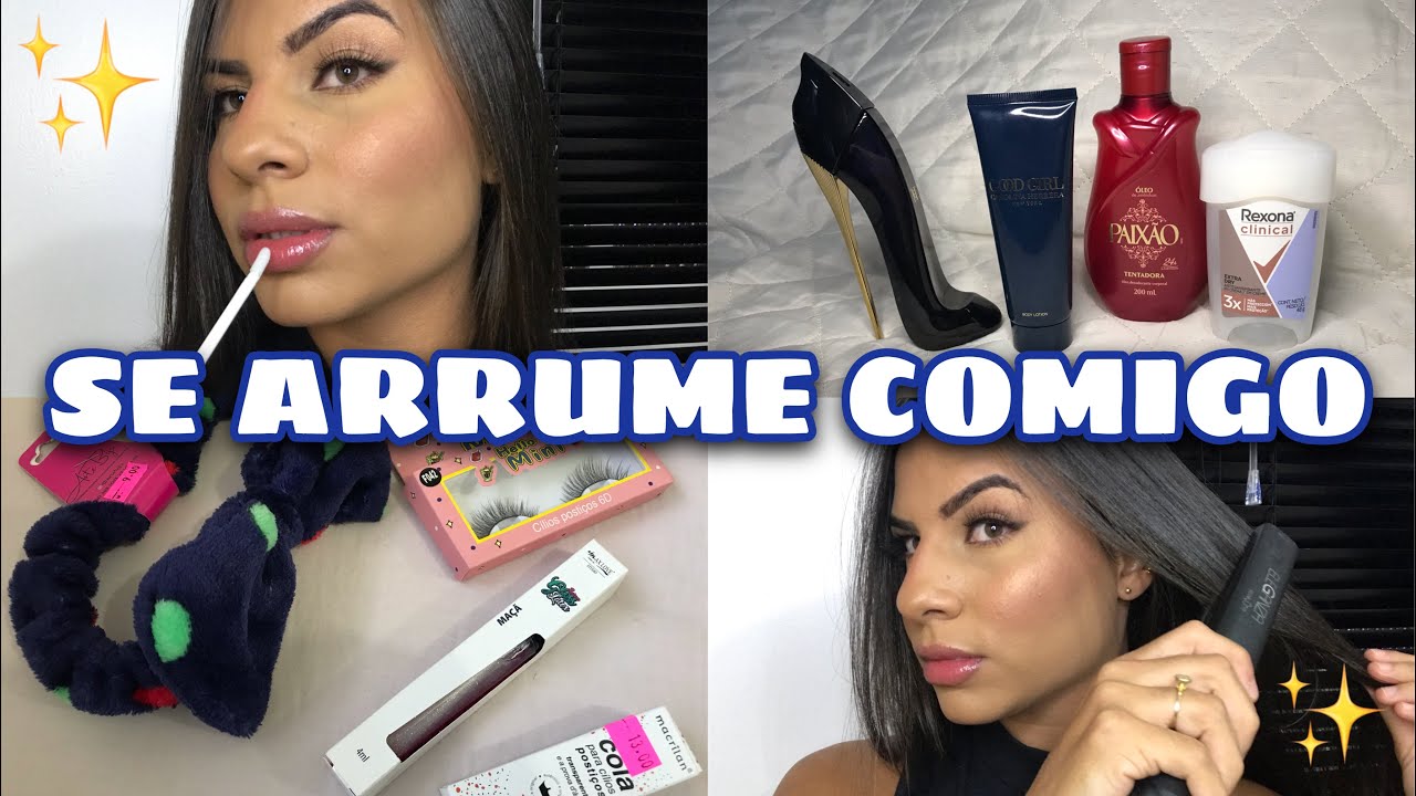 SE ARRUME COMIGO COMPLETO✨|Make + Cabelo + Perfume + Look