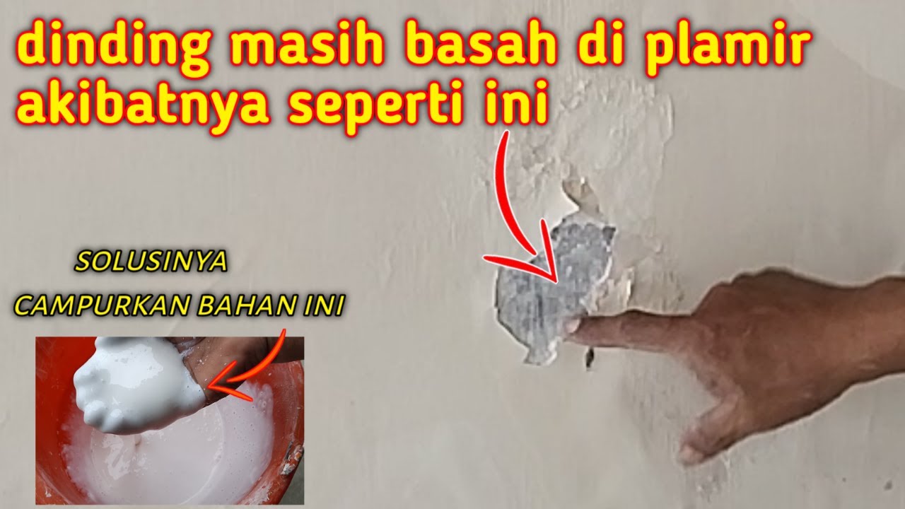 Cara perbaiki cat tembok yang melembung karna lembab