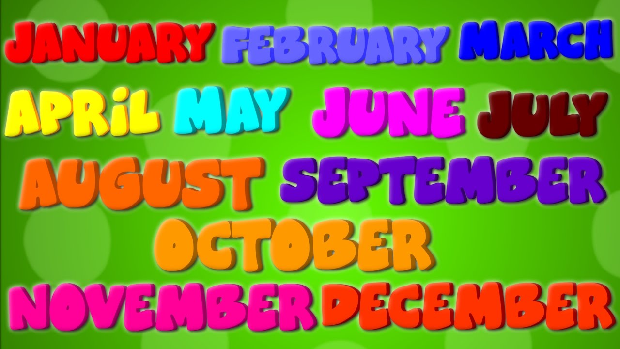 Months Of The Year | Nursery Rhymes | Learning Videos For Kids