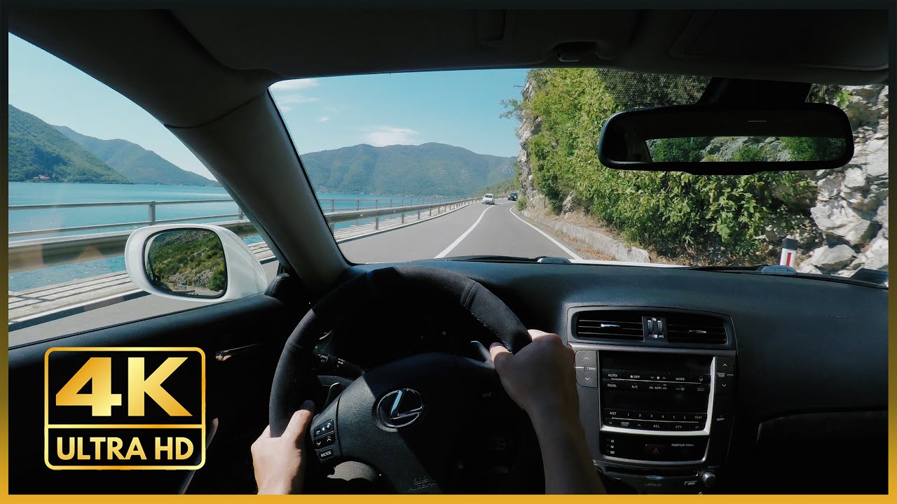 Lexus IS250 - POV Bay of Kotor drive!