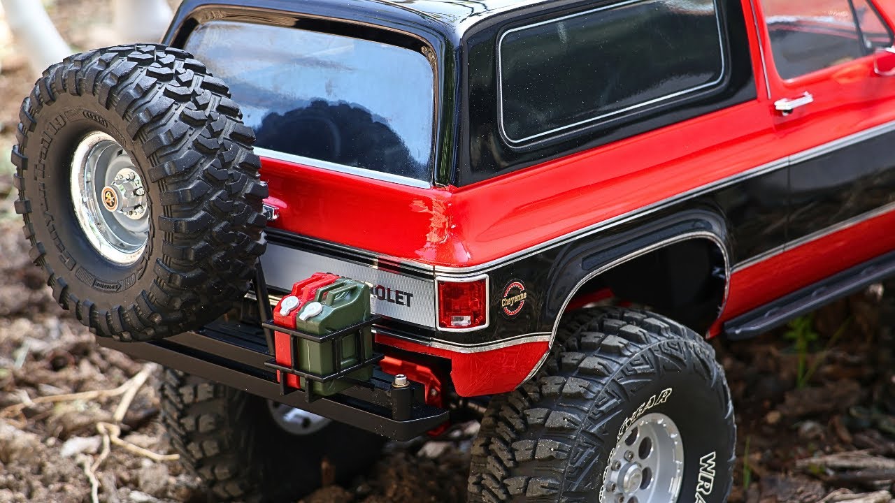 Traxxas TRX-4 Swing Away Tire Carrier Install | Traxxas TRX4 K5 Blazer