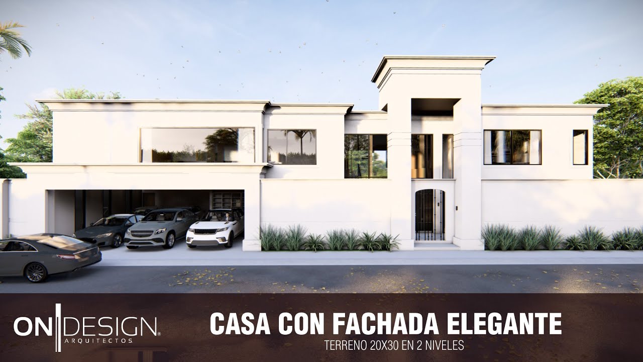 RESIDENCIA MINIMALISTA MODERNA | 20X30 4 RECAMARAS RESIDENCIA VIRREYES 845m2 (ON DESIGN CASAS)
