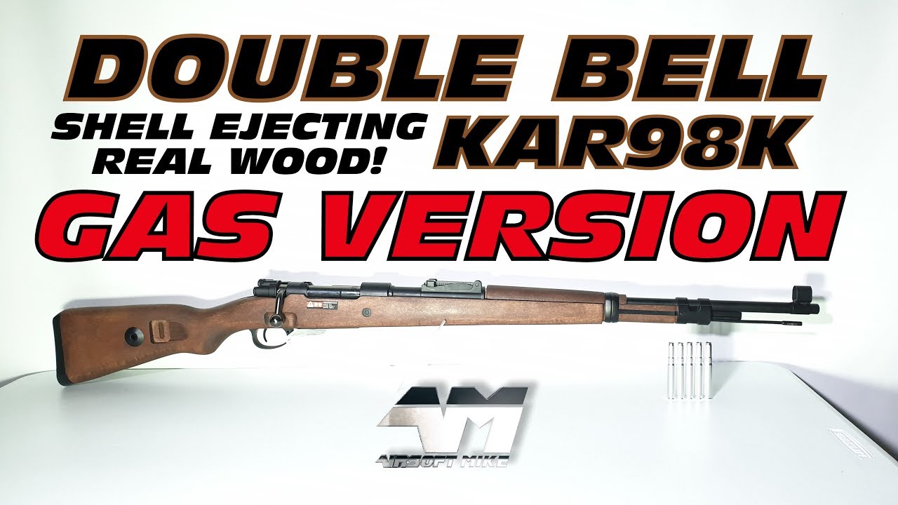 DOUBLE BELL KAR98K / GAS POWERED / SHELL EJECTING / REAL WOOD / Airsoft Unboxing