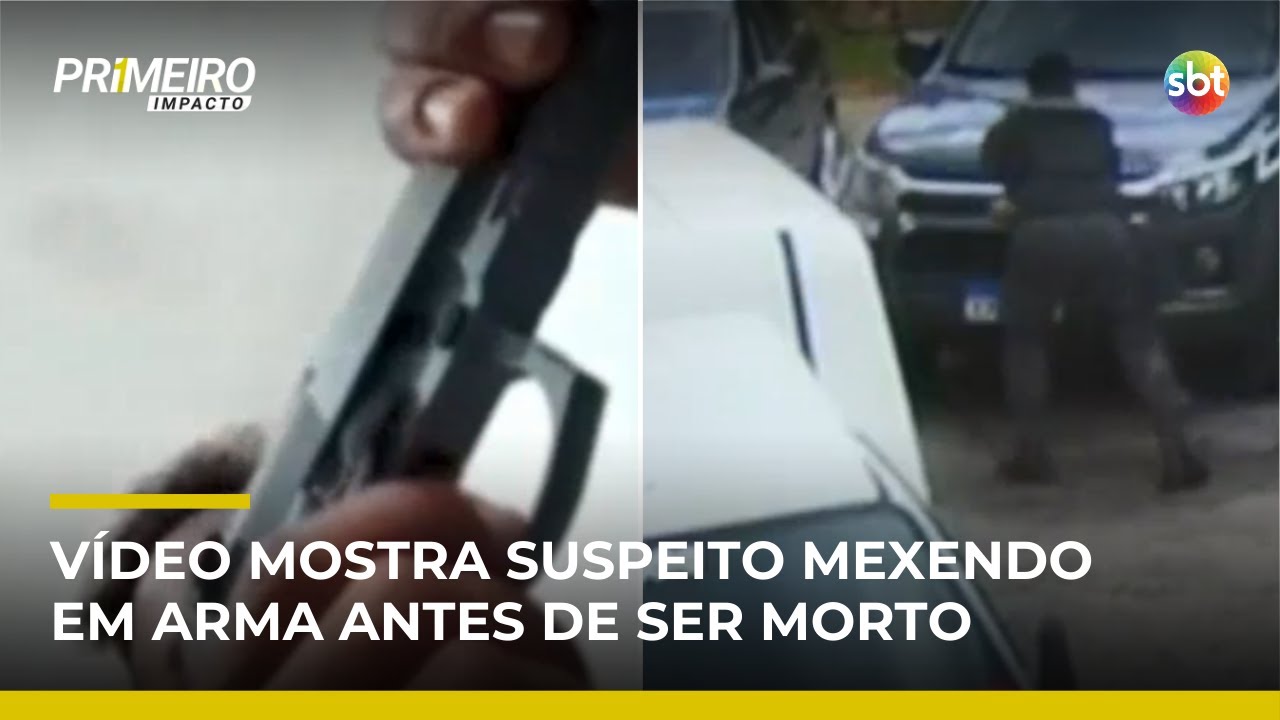SP: Nova imagem mostra suspeito manuseando arma antes de ser morto por PMs da Rota |#PrimeiroImpacto