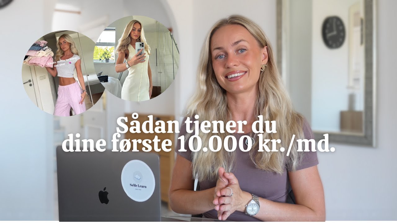 Gå fra 0 kr. til 10.000 kr./md. som Influencer/UGC-creator