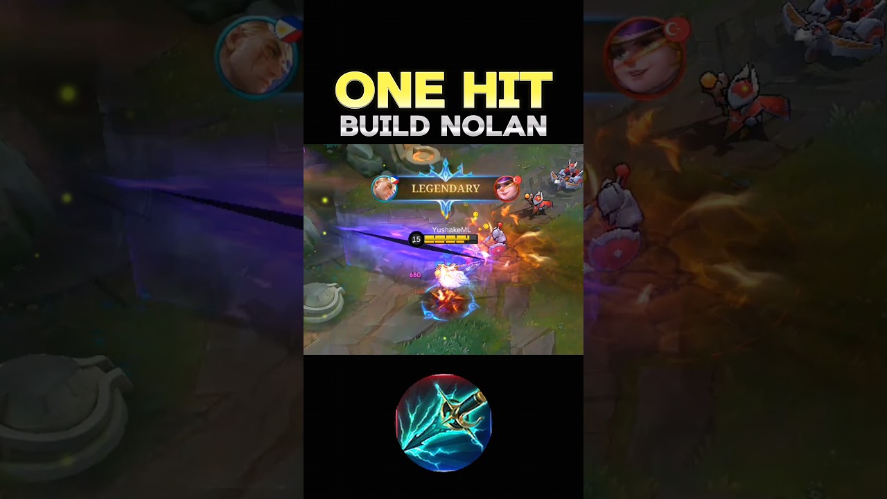 😱 WATCH THIS - BEST BUILD NOLAN 2024❓(ONE HIT) ~ MLBB 🔥 #mobilelegends #onehitbuild #nolan #shorts