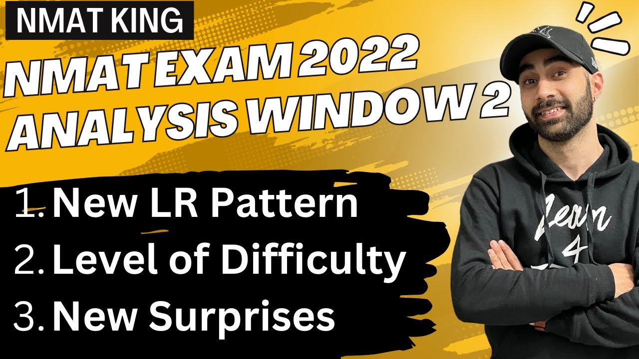 NMAT Exam 2022 Window 2 Analysis #nmat #nmat2022 #mba #education