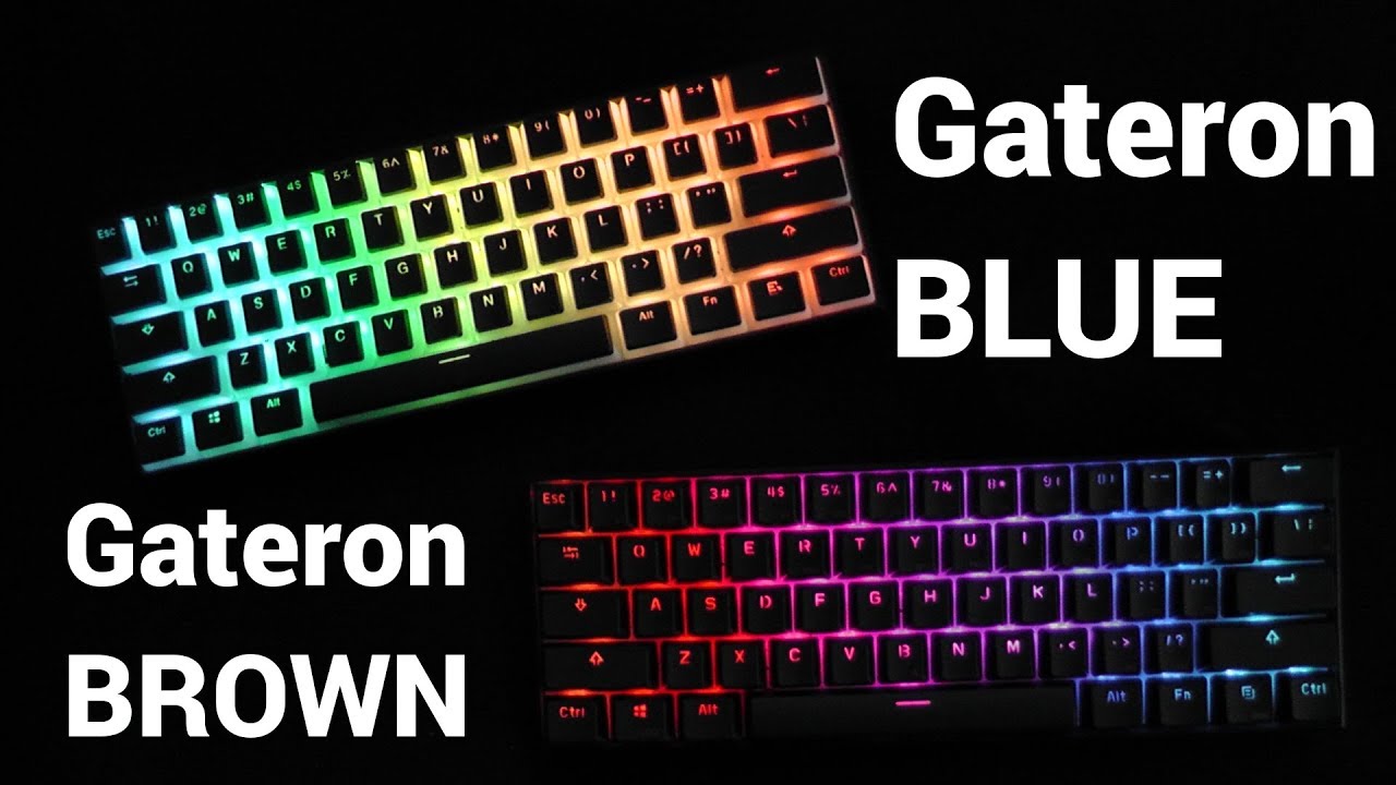 Anne Pro Gateron BLUE vs. Anne Pro Gateron BROWN | Sound comparison