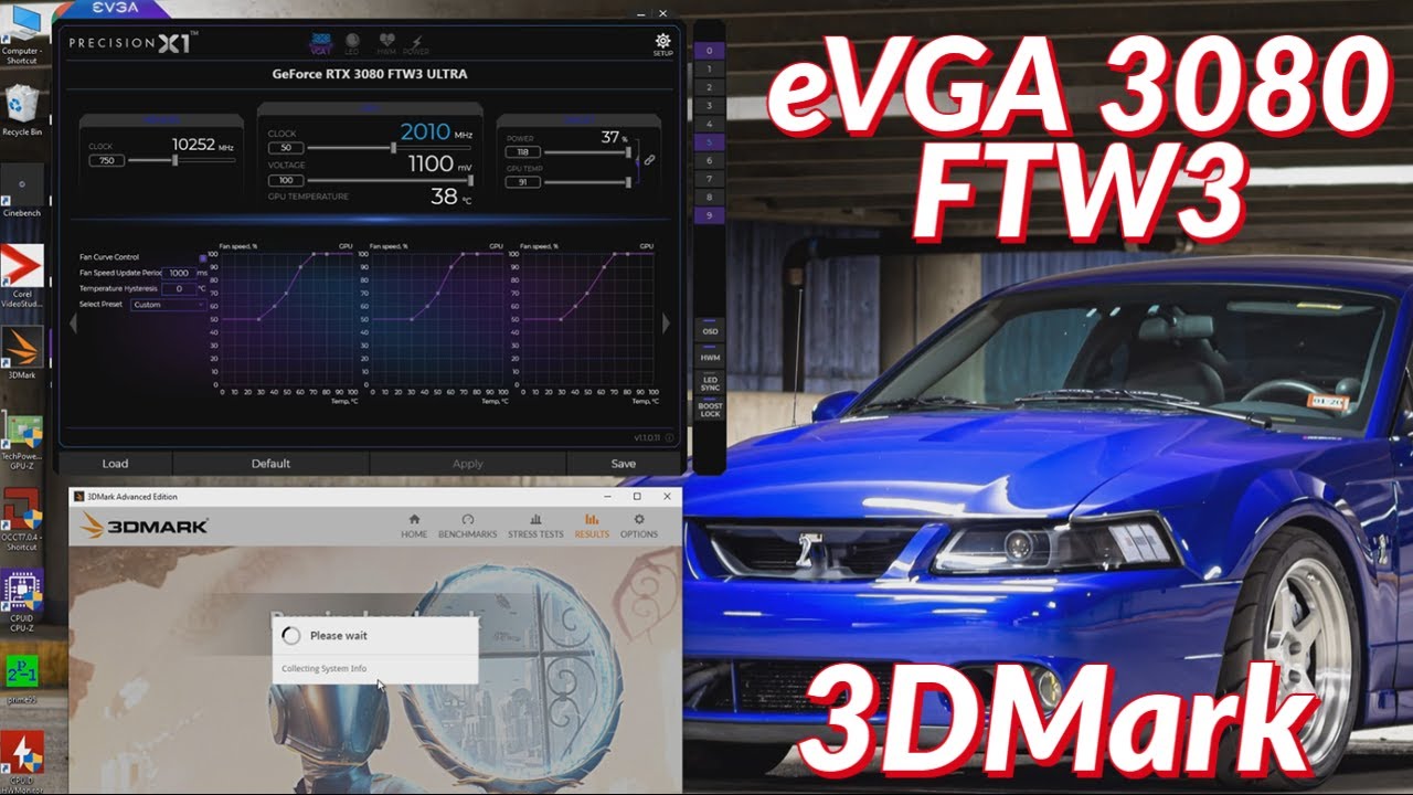 eVGA RTX 3080 FTW3 Ultra: как она разгоняется? | 3dMark Timespy