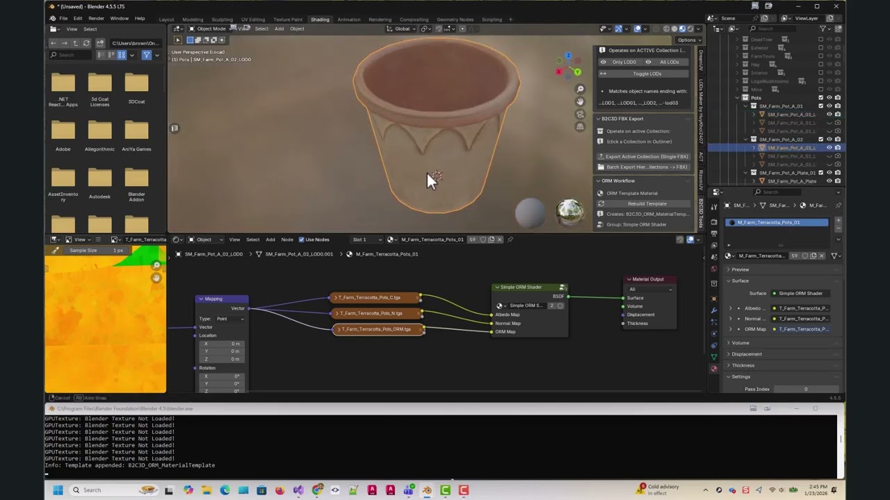 B2C3D Tools - Tools to bring unity fbx files into Blender for modification