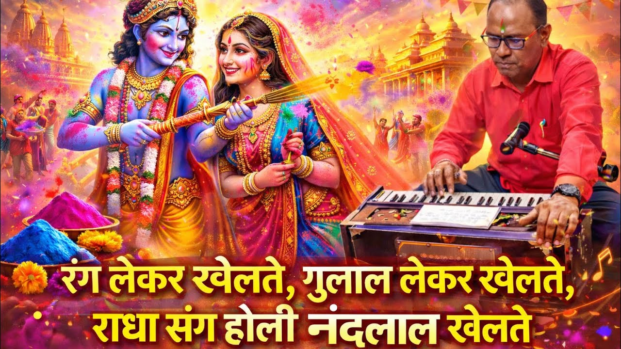 रंग लेके खेलते गुलाल लेके खेलते 🌸 | राधा संग होली नंदलाल खेलते | Holi Bhajan 2026