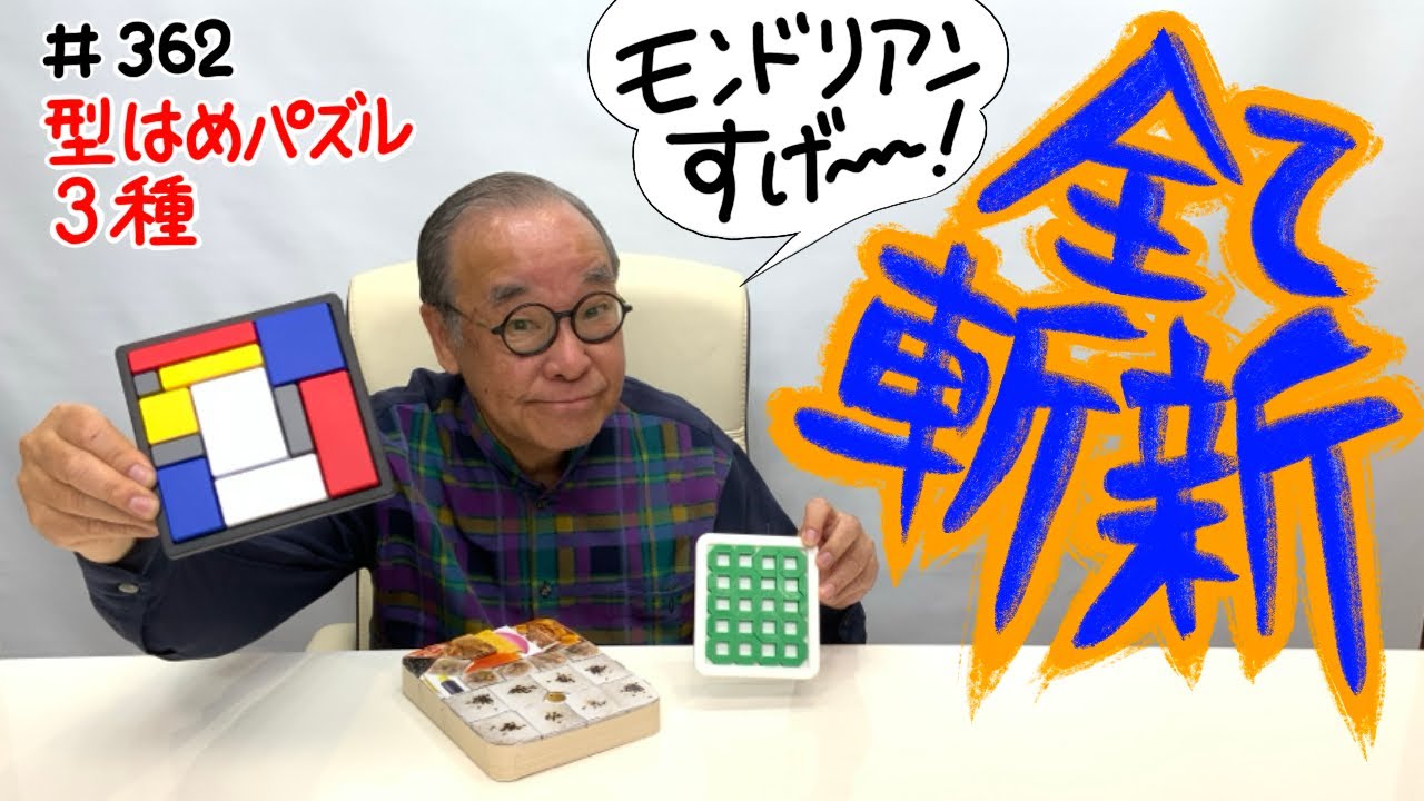 【ちょっと変わった型はめパズルを３つまとめて紹介しちゃうぜ】＃362 型はめパズル3種