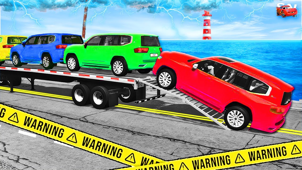 Impossible Speed Bumps vs Trucks – Funny, Weird & Scary Physics – BeamNG Drive #9 🛞