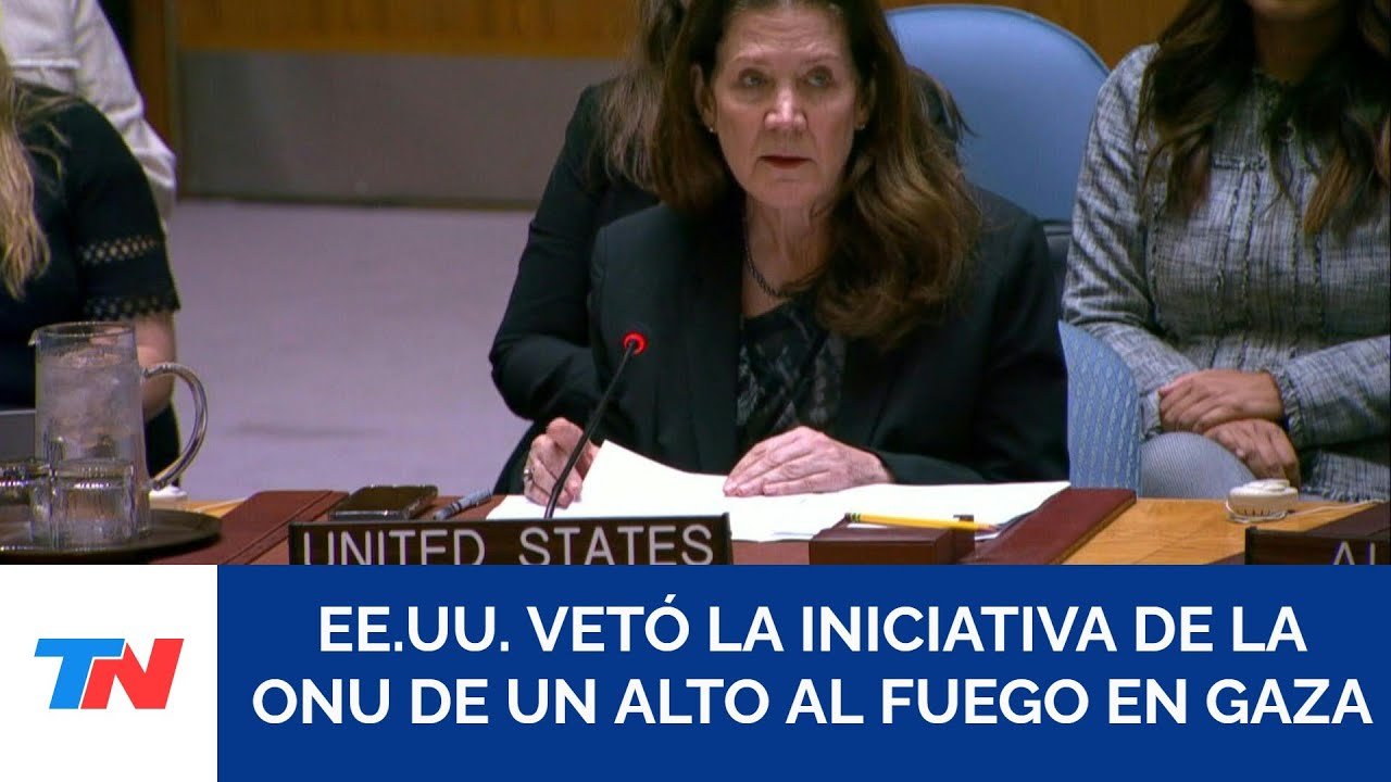 EE.UU. provocó indignación en la ONU tras vetar una resolución a favor de un alto al fuego en Gaza