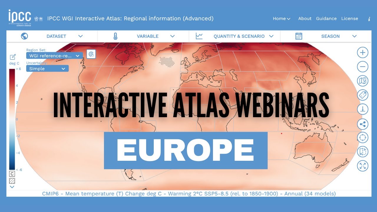 🌍IPCC TG-Data Interactive Atlas Regional Webinars: Europe🌍