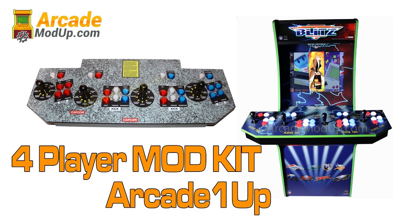 4 Player Mod for All Arcade1Up Cabinets