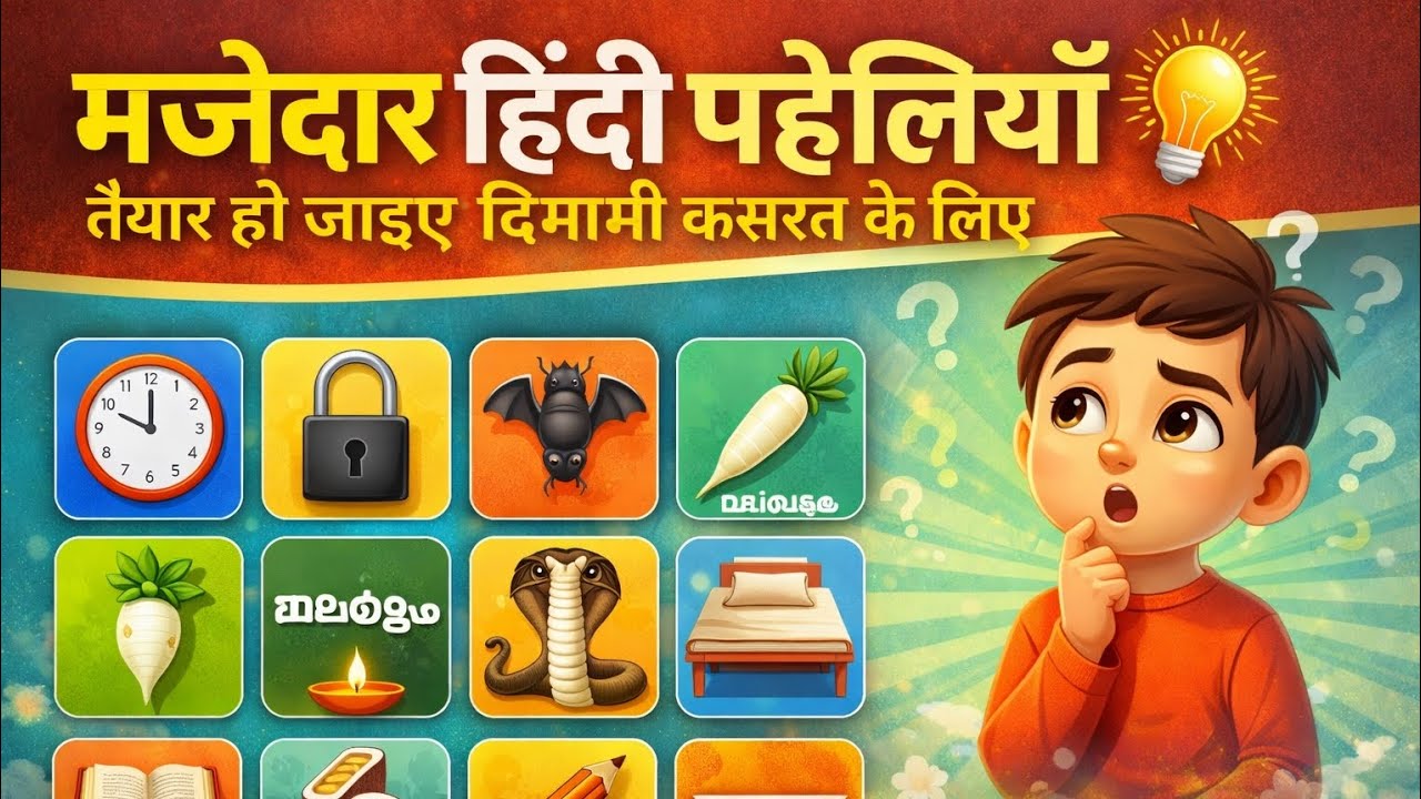 दिमाग की बत्ती जला देने वाली 10 मज़ेदार पहेलियाँ 🧠 | क्या आप जीनियस हैं? | #gk #viral #riddles 