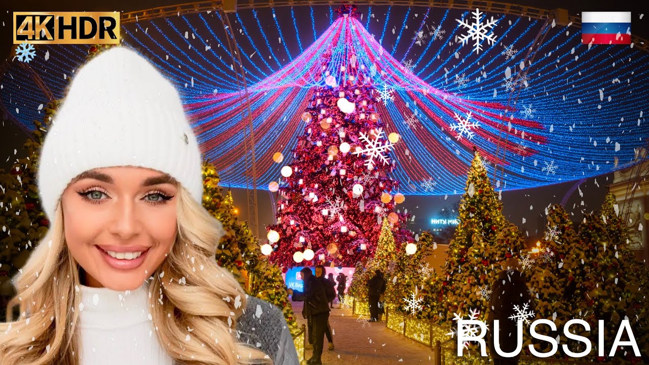 ❄️ WINTER MOSCOW - 4K HDR 🎄RUSSIA THEY DON'T WANT YOU TO SEE!