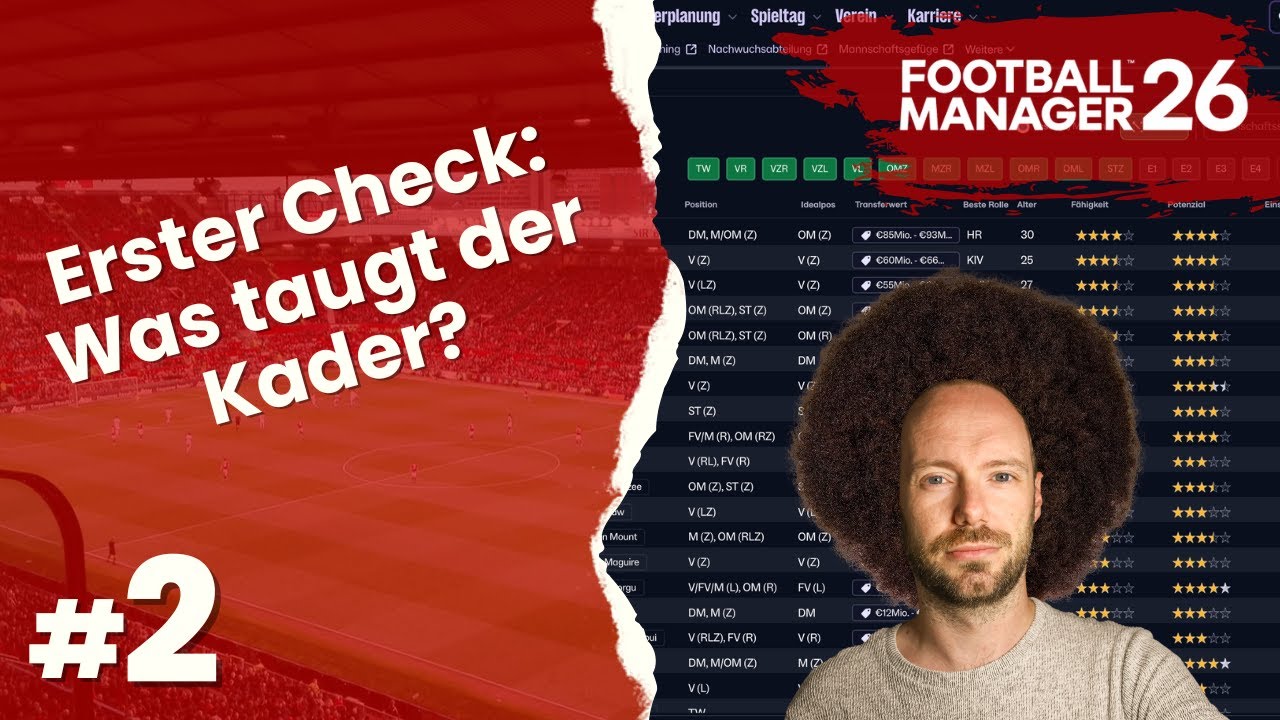 Lets Play Football Manager 26 | Rebuild Manchester United #2 - Der Kader im Check! (+U21 und U18)