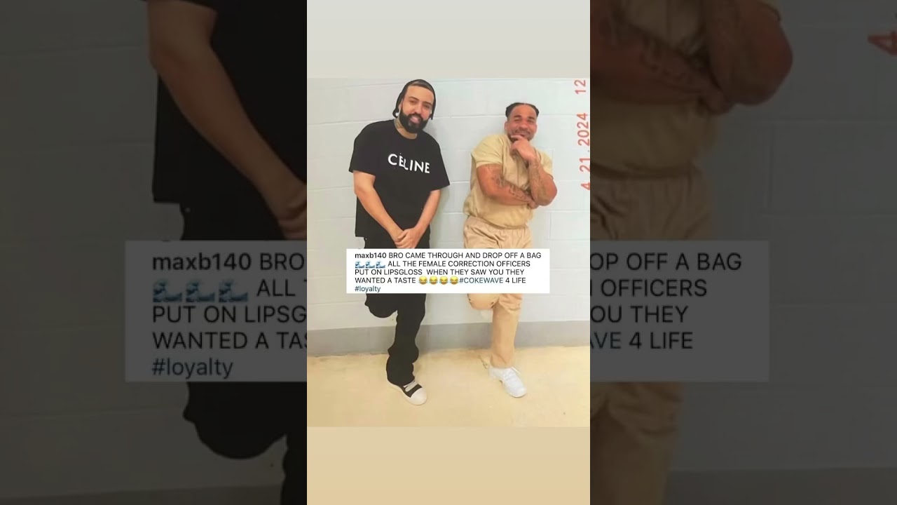 #MaxB thanks #FrenchMontana for visiting him & dropping a bag off for him behind bars 💯 #viral #rap