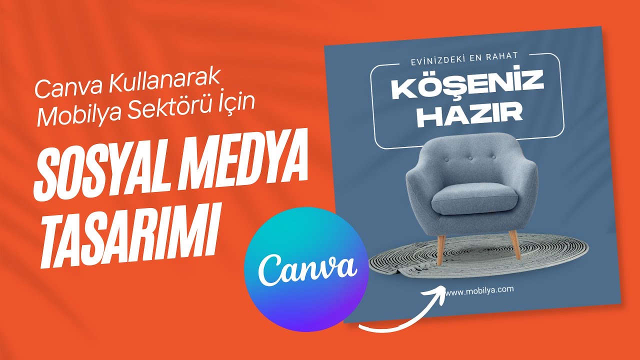 Canva ile Mobilya Mağazası İçin Sosyal Medya Çalışması #canva