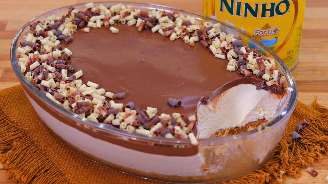 TORTA DE LEITE NINHO TRUFADA NA TRAVESSA | N&Atilde;O VAI AO FOGO E SEM GELATINA
