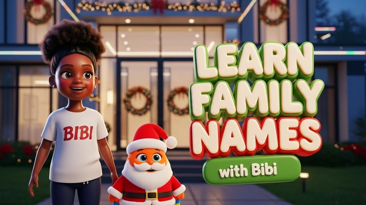 🎄 Meet Bibi & Her Family | Learn Family Members with a Fun Christmas Song