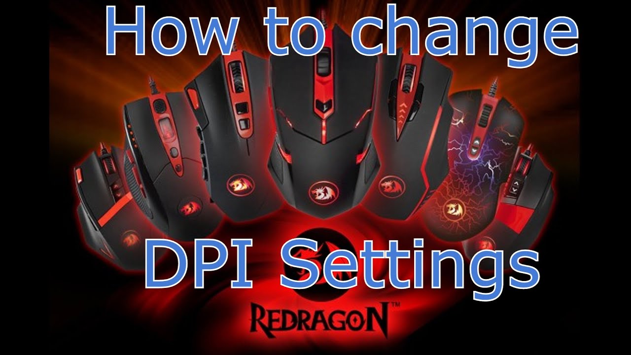 HOW TO  change the DPI settings on your Redragon