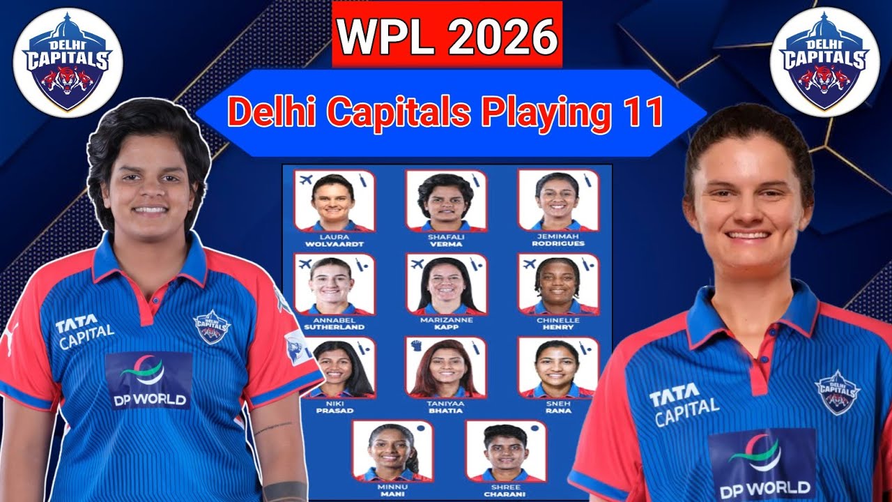 WPL 2026 - Delhi Capitals Best Playing 11 | DC Playing 11 | WPL 2026 | DC |