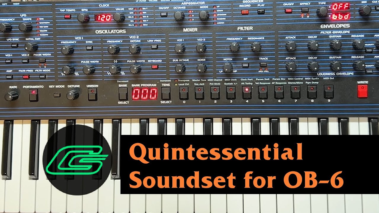 Quintessential OB-6 Synthesizer Sound Set [Demo 01]