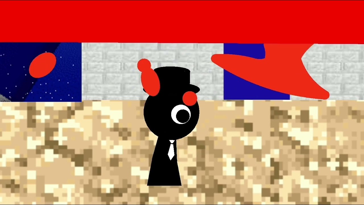 Black VS Null (Sprunki VS Baldi Basics) Sticknodes part 1/4