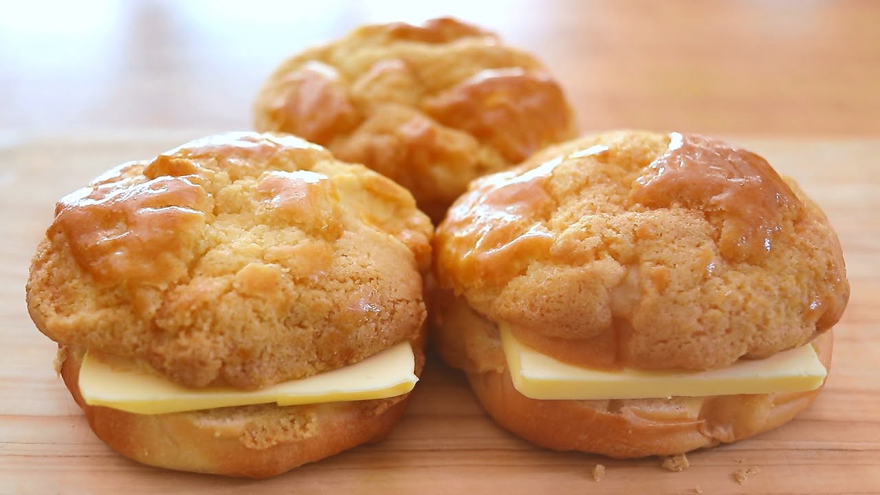 хлеб без замеса) Булочки с ананасами / Hong Kong Bakery