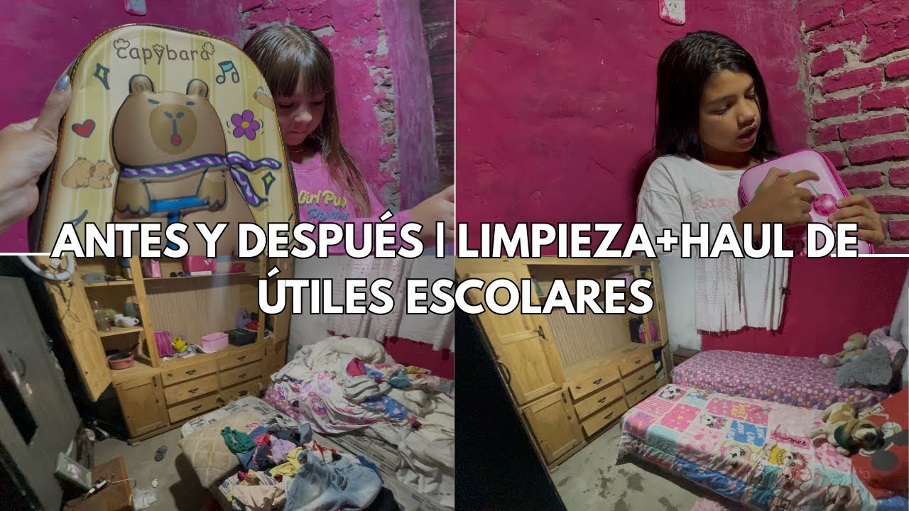 PRIMERA LIMPIEZA EN MI NUEVA CASA HUMILDE + HAUL DE ÚTILES ESCOLARES | ANTES Y DESPUÉS